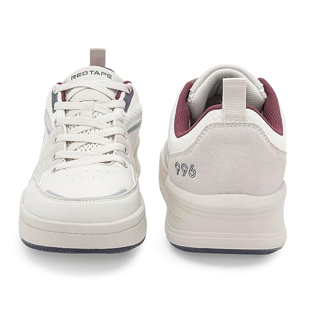 Redtape Casual Sneaker Shoes for Men Beige-Red Edition-633