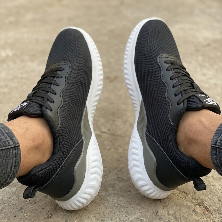 Men’s Versatile Comfort-Fit Athletic Sneakers Black Edition