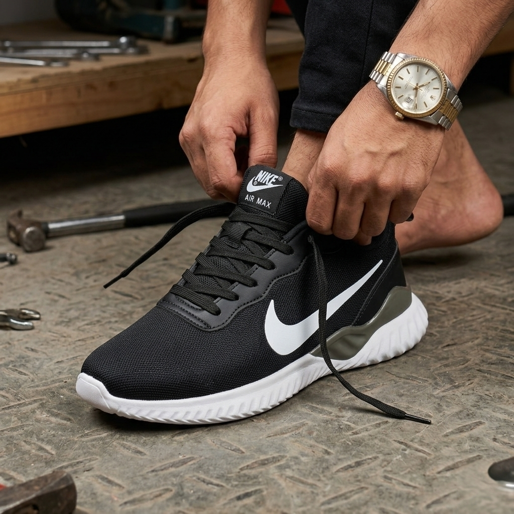 Men’s Versatile Comfort-Fit Athletic Sneakers Black Edition