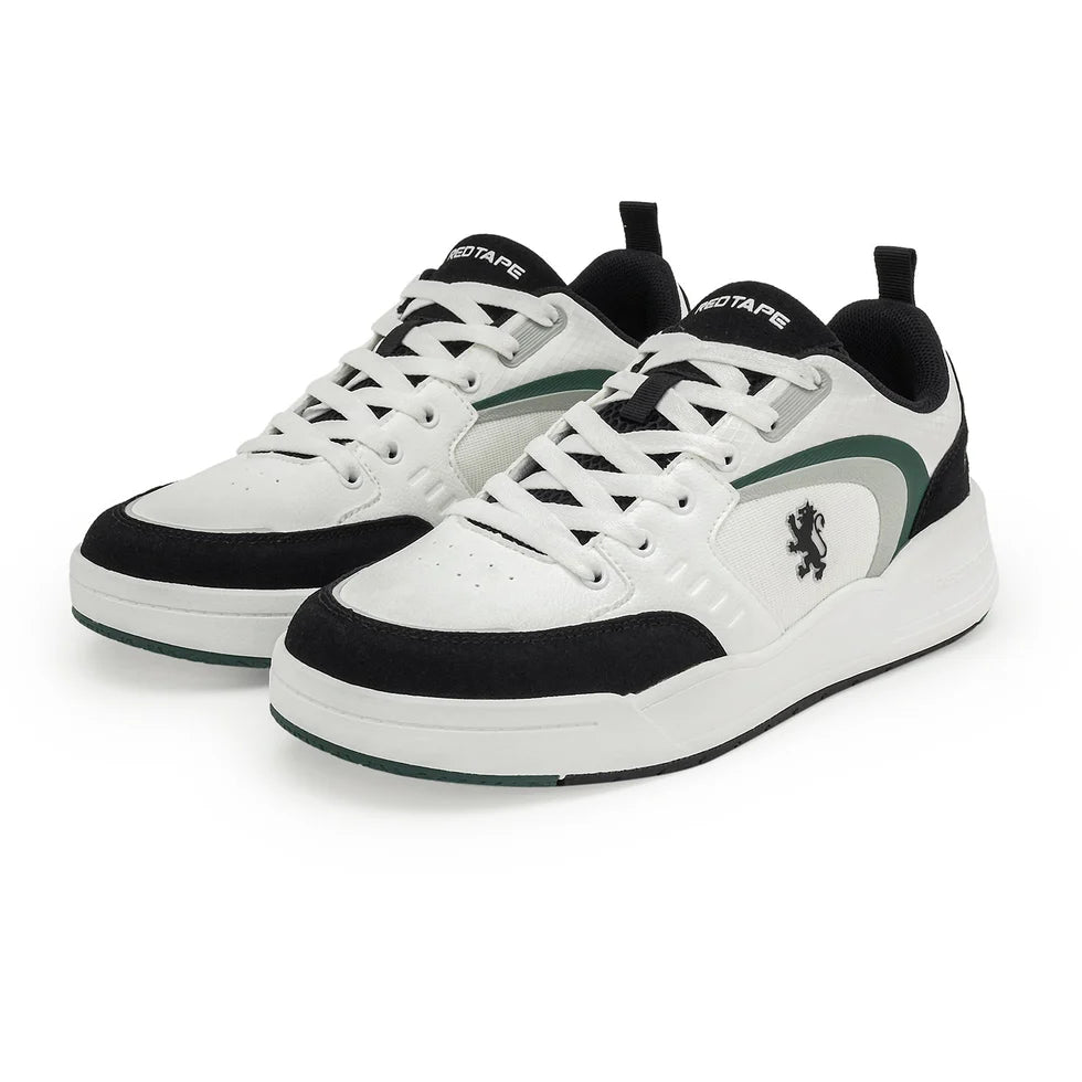 Redtape Casual Sneaker Shoes for Men White-Black Edition-632