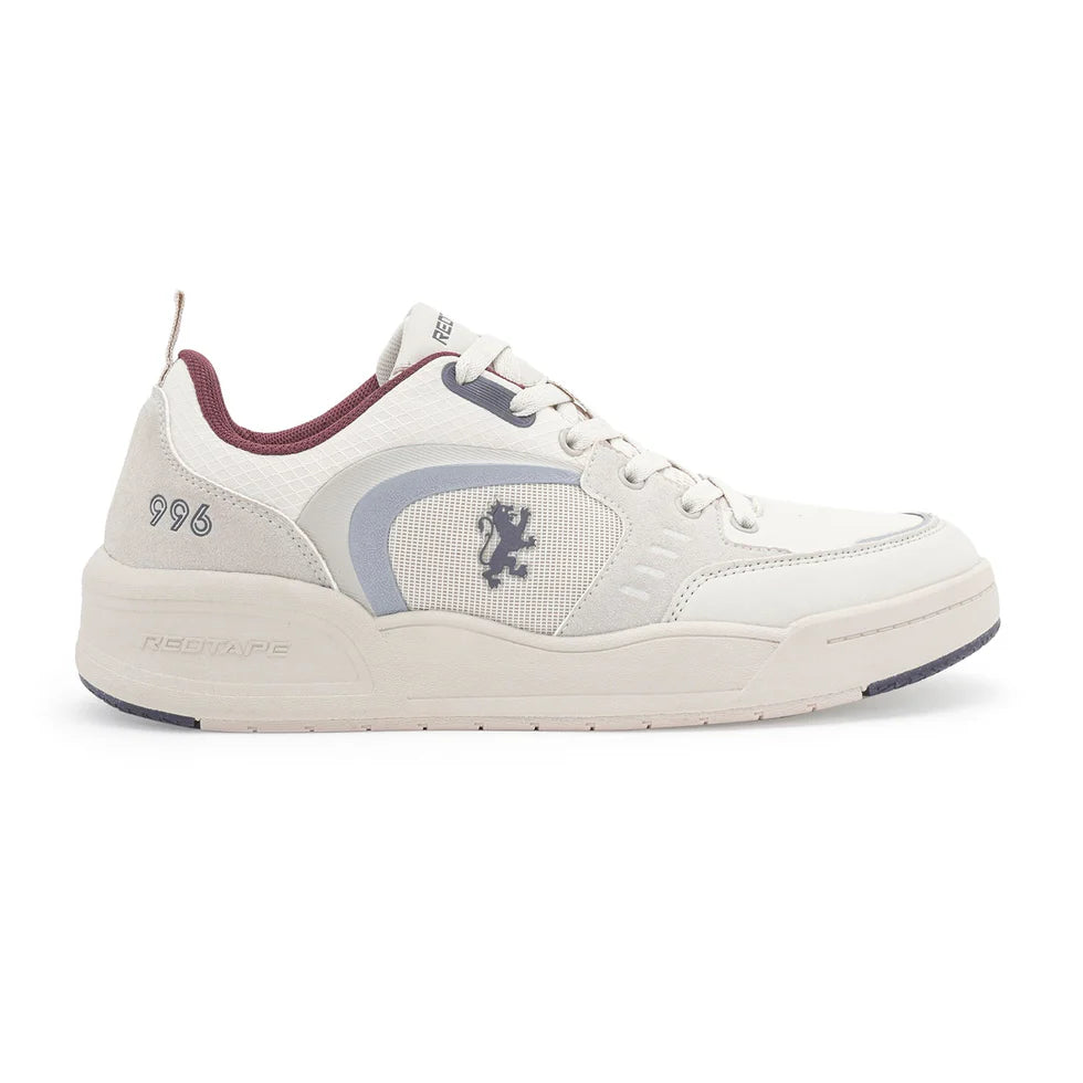 Redtape Casual Sneaker Shoes for Men Beige-Red Edition-633