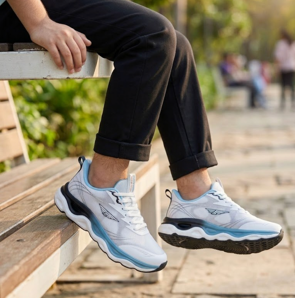 RedTape NeoSprint White Sports Shoes