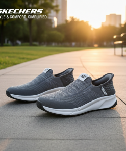 Skechers Premium Mens Slip-On Shoe Gray Edition-10809